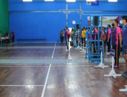 Jaring Bakat Anggota Di Olahraga, Polres Gresik Gelar Turnamen Badminton HUT Bhayangkara Ke-76