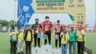 Bupati Gresik H. Fandi Akhmad Yani hadir dan membuka dimulainya pertandingan. Hadir pula Ketua Umum PASI (Persatuan Atletik Seluruh Indonesia) Jawa Timur Prof. Nur Hasan, Ketua KONI Jatim M. Nabil, Kadispora Jatim Pulung Chausar.