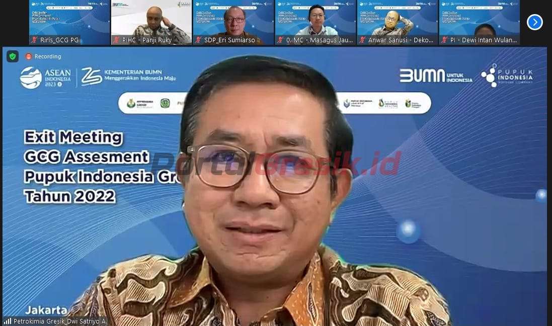 Dirut PG, Dwi Satriyo Anurogo saat menghadiri GCG Assessment PI Grup tahun 2022.
