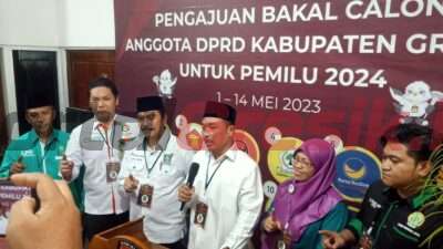 Daftarkan Bacaleg ke KPU, DPC PKB Gresik Targetkan Perolehan 18 Kursi Legeslatif di Pemilu 2024