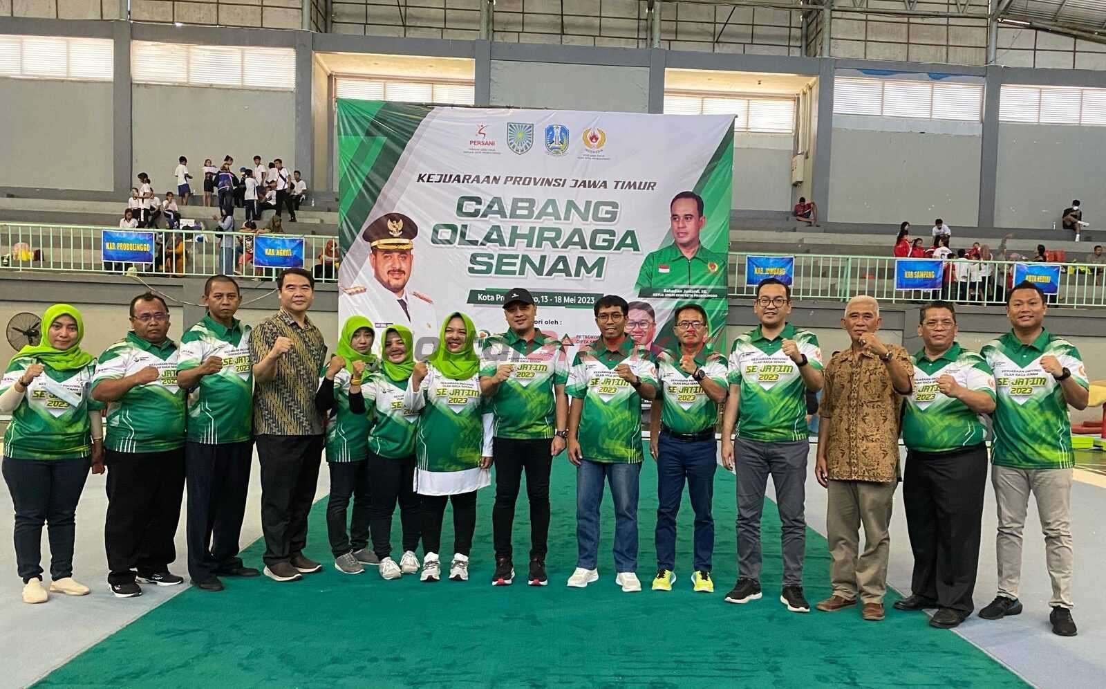 Pengurus Persatuan Senam Jawa Timur Usai Membuka Kejuaran Provinsi Cabor Senam 2023