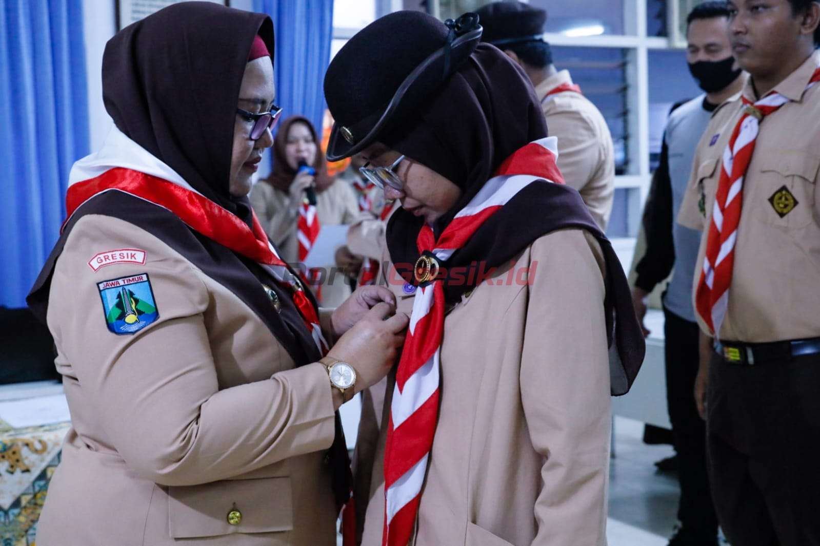 Wakil Bupati Gresik saat menghadiri Rapat Kerja Pramuka Kwartir Cabang Gresik (Rakercab) dan Sidang Paripurna Cabang (Sidparcab) tahunan, Jumat (12/05/2023).