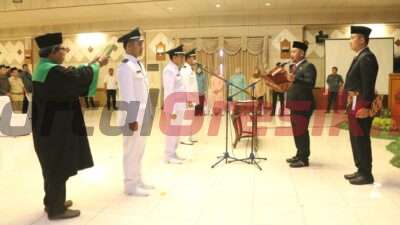 Lantik Tiga Kepala Desa PAW, Bupati Gresik : Setelah Ini, Niatnya Harus Benar-benar Berjuang Untuk Masyarakat