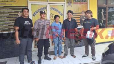Gasak Tas berisi HP di Pasar Balongpanggang Gresik, Pasangan Suami Istri Asal Nganjuk Diringkus Polisi