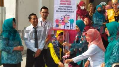 Pembinaan dan Skrining Kesehatan Lansia Desa Manyar Sidorukun di Hadiri Ketua TP PKK Gresik dan Perwakilan Kemenkes RI