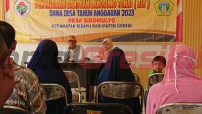 Pemerintah Desa Sidomulyo Jadi Yang Pertama Salurkan BLT Bulan Ke 6 se Kecamatan Sidayu