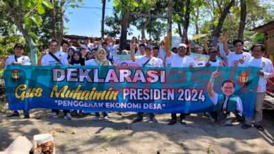 Dukung Gus Muhaimin Presiden 2024, Sejumlah Kader Penggerak Ekonomi Desa Gresik Lakukan Deklarasi