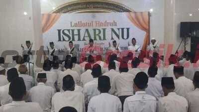 Festival Hadrah digelar diacara haul Mbah H Noloyudho desa Sumberrejo Kecamatan Manyar di Masjid Desa setempat