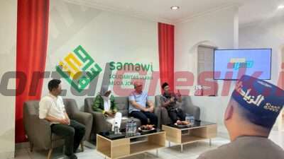 Sekretaris Jenderal Samawi Nizar Ahmad Saputra pada saat membuka acara diskusi Samawi Talks di Jakarta (27/08/23)