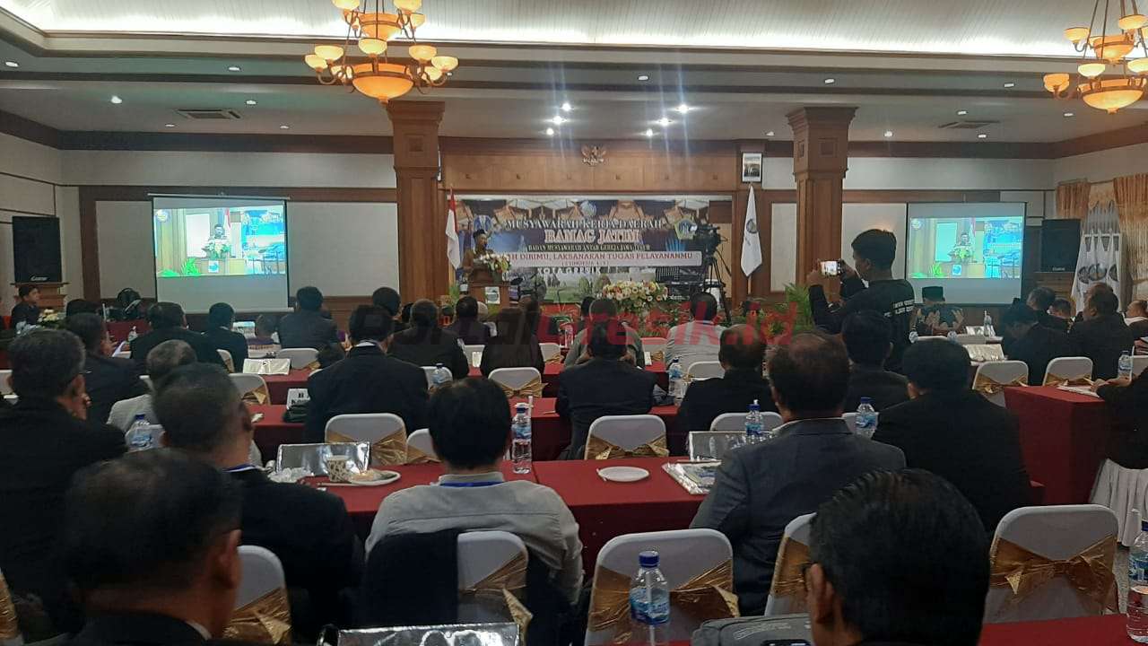 Musyawarah Kerja Daerah (Muskerda) Bamag Jatim di Gresik, Selasa (19/9/2023).