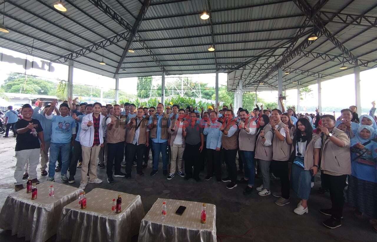 Pengusaha muda yang didominasi kaum milenial, di Pantura, Gresik-Lamongan menggelar konsolidasi pemilih muda Prabowo-Gibran. Sabtu sore (20/1/2024).