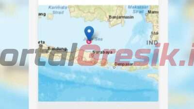 Porak Poranda Terkena Dampak Gempah Bumi di Laut Tuban, BPBD Gresik Langsung Kirim Bantuan Dan Personel Ke Pulau Bawean