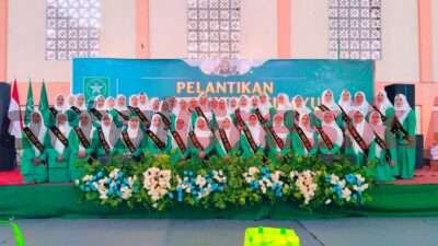 Usung Tema Menguat dan Maju Bersama Perempuan Indonesia, PAC Fatayat NU Sidayu Gresik Periode 2023 – 2027 Resmi Dilantik