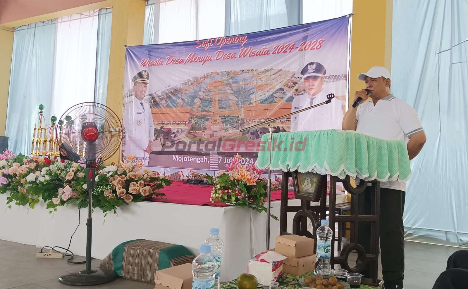 Soft Opening Wisata Kuliner Baru bernama ‘Joglo Apung’ di Desa Mojotengah Kecamatan Menganti Gresik.