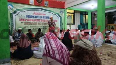 Pemerintah Desa (Pemdes) Betoyoguci Kecamatan Manyar, Kabupaten Gresik melalui Yayasan at-Thoybah kembali memberikan santunan pendidikan kepada anak yatim dan dhuafa, Rabu (17/7/2024).