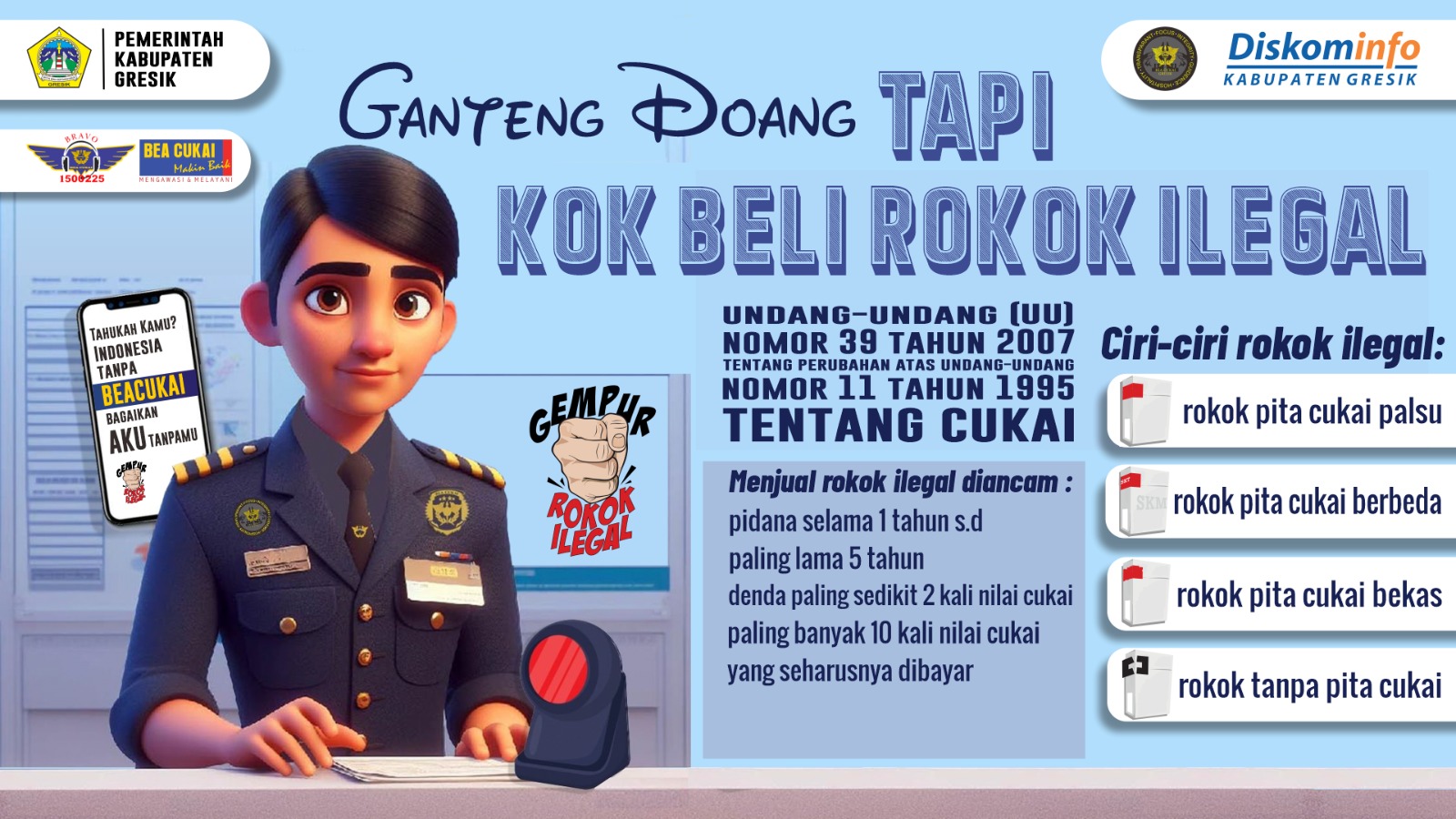 Rokok Ilegal Sangat Merugikan Negara