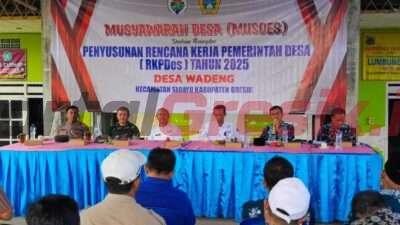 Gelar Musdes RKPDesa Tahun 2025, Pemerintah Desa Wadeng Prioritaskan Peningkatan PADesa