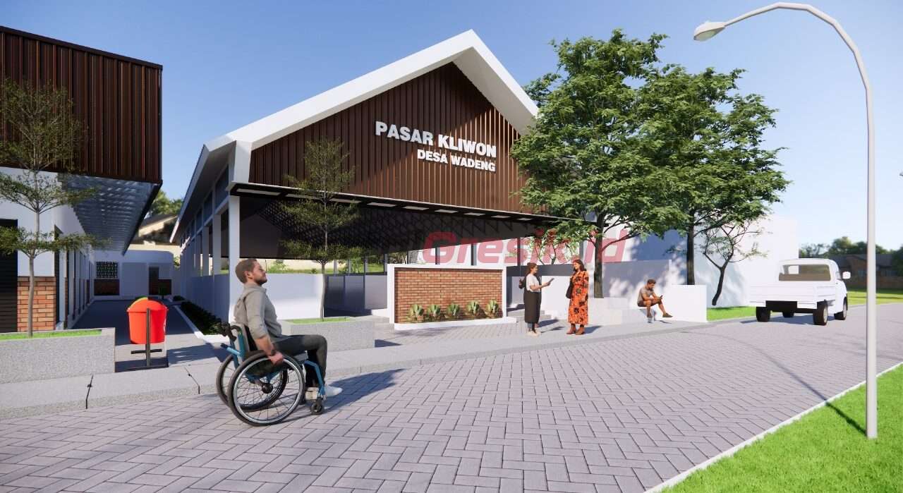 Gambar maket Pasar baru Desa Wadeng