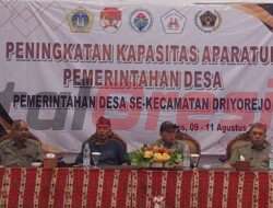 KWG Berikan Imu Jurnalistik pada Kades dan Perangkat Desa se-Kecamatan Driyorejo