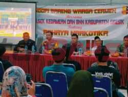 Ngopi Bareng Kantibmas, Upaya Pemdes Cermen Gresik Perangi Peredaran dan Bahaya Narkoba