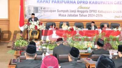 Bupati Gresik Ajak Tingkatkan Kerja Sama Anggota DPRD Baru Bersama Eksekutif Dalam Membangun Daerah
