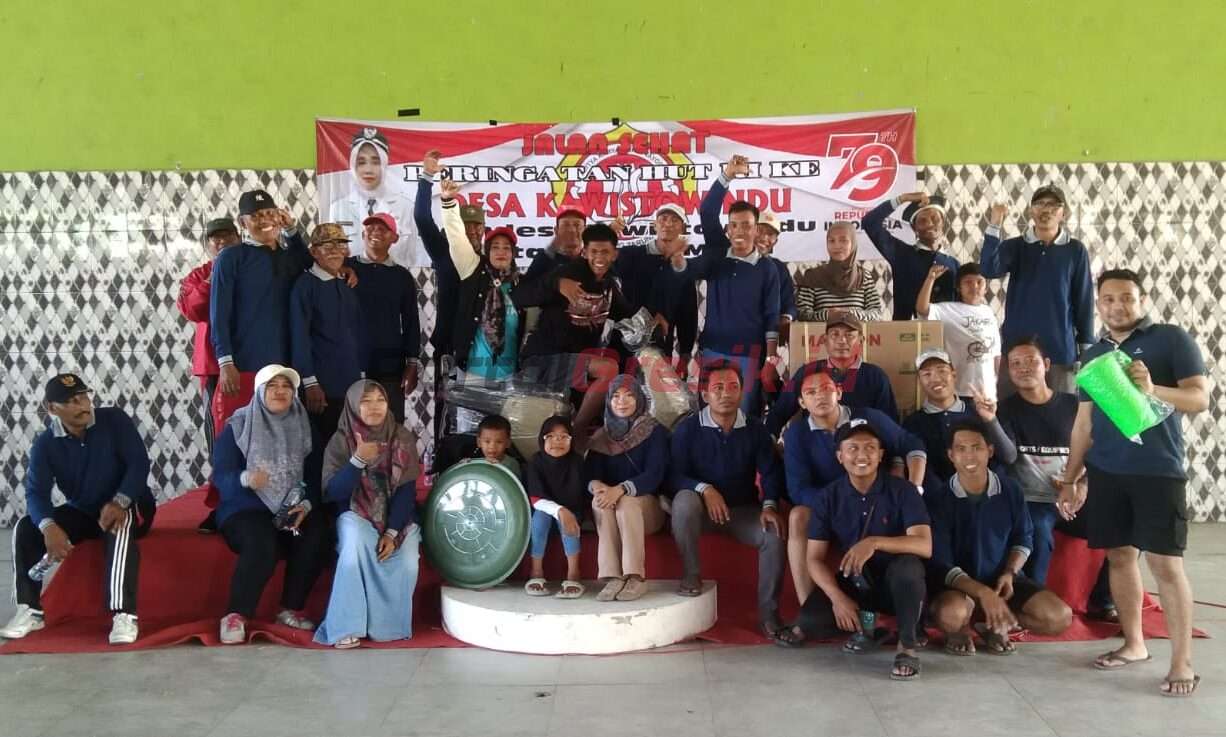 Pemdes Desa Kawistowindu Adakan Jalan Sehat Dengan Hadiah Utama Sepeda Listrik