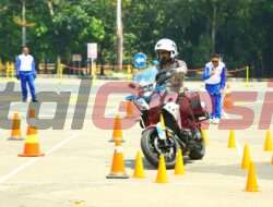 Dorong Keselamatan Berkendara, Polres Gresik Gelar Pelatihan Safety Riding Bersama MPM Honda Jatim