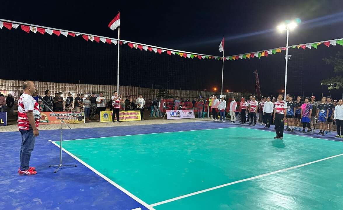 Pembukaan Turnamen Bola Volly Piala Kepala Desa Cup 2024