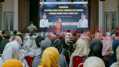 Tekan Angka Kemiskinan, Wabup Gresik Buka Pelatihan Usaha Untuk Pemberdayaan Ekonomi