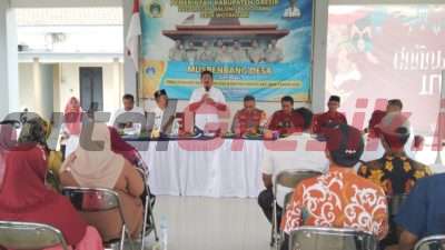 Musdes RKP Desa Wotansari Tahun Anggaran 2025 dan DU-RKPDes Tahun Anggaran 2026, Rabu (25/9/2024) di pendopo balai desa setempat.