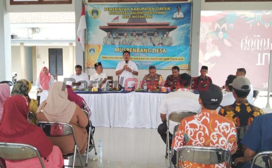 Musdes RKP Desa Wotansari Tahun Anggaran 2025 dan DU-RKPDes Tahun Anggaran 2026, Rabu (25/9/2024) di pendopo balai desa setempat.