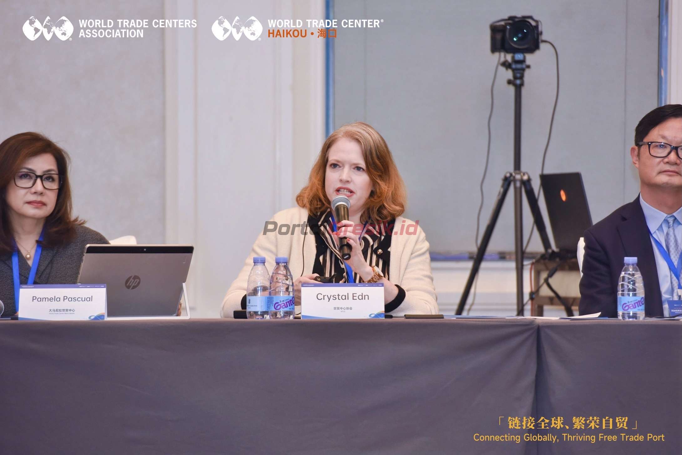 Crystal Edn, Direktur Eksekutif WTCA – Member Services dalam acara WTCA Asia Pacific Regional Meeting (APRM)