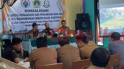 Hindari Penyalagunaan Anggaran, Kajari Gresik Berikan Penyuluhan Hukum pada Kades dan Perangkat Desa se Kecamatan Cerme