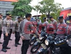 Lakukan Pengecekan Kendaraan Dinas dan Almatsus, Polres Gresik : Menjamin Kesiapan Operasi Mantap Praja 2024