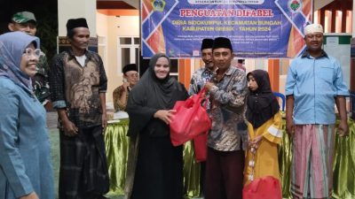 Peduli Penyandang Disabilitas, Pemdes Sidokumpul Bungah Gelontor Bantuan Sosial