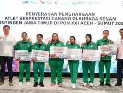 Petrokimia Gresik Berikan Bonus Rp205 Juta untuk Atlet Senam Jawa Timur Berprestasi di PON XXI