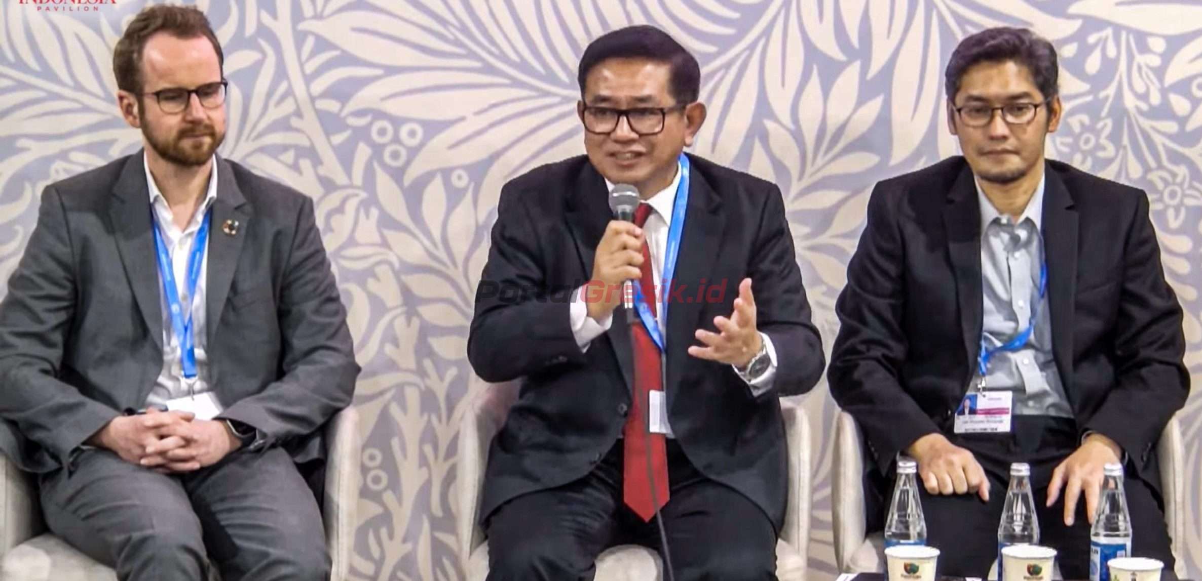 Dirut PG, Dwi Satriyo Annurogo saat memaparkan materi pada Forum Internasional COP29 di Baku, Azerbaijan