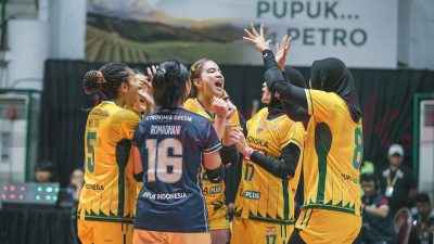 Tim Voli Putri Petrokimia Gresik Pupuk Indonesia Pertahankan Gelar Juara Livoli Divisi Utama 2024