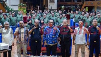 Satuan Polisi Pamong Praja (Satpol PP) menggelar Bimbingan Teknis (Bimtek) Penegakan Peraturan Perundang-Undangan di Bidang Cukai Tahun 2024, Senin (28/11).