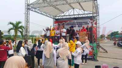 Ribuan Relawan Yani-Alif Ikuti Kampanye Akbar Yang Digelar Serentak di Seluruh Kecamatan di Kabupaten Gresik