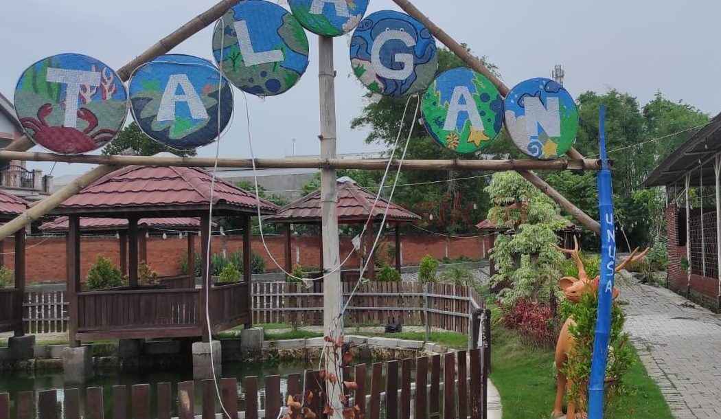Suasana wisata Lapangan Randegansari (Talagan) yang indah setelah disulap dari telaga menjadi wanita alam, Rabu (04/12/2024).