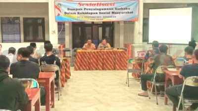 Jaga Generasi Muda dari Ancaman Narkoba, Pemdes Ngepung Sosialisasi Bahaya Narkoba