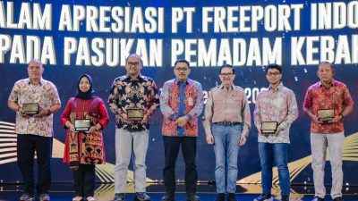 Freeport Indonesia Berikan Apresiasi kepada Pasukan Pemadam Kebakaran