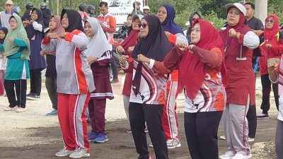 Serunya Aksi Warga Banyuwangi, Ikuti Senam Bersama Untuk Tingkatkan Imunitas