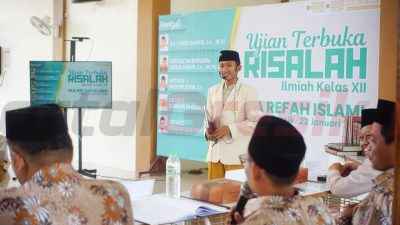 Ujian Terbuka Risalah Ilmiah Berbahasa Arab sebagai tugas akhir, Rabu (22/1/2025).