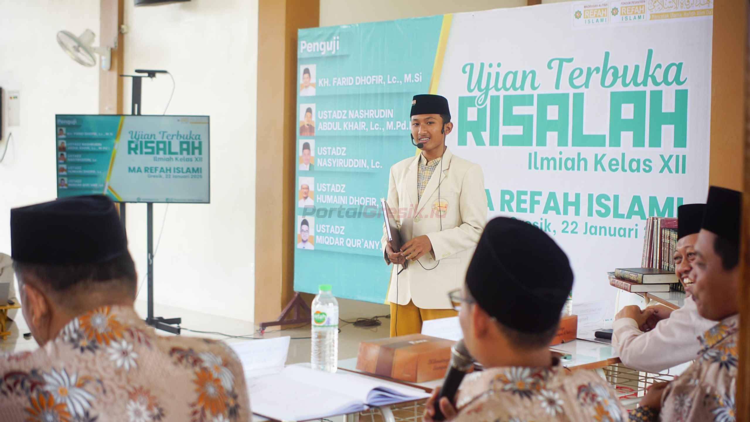 Ujian Terbuka Risalah Ilmiah Berbahasa Arab sebagai tugas akhir, Rabu (22/1/2025).