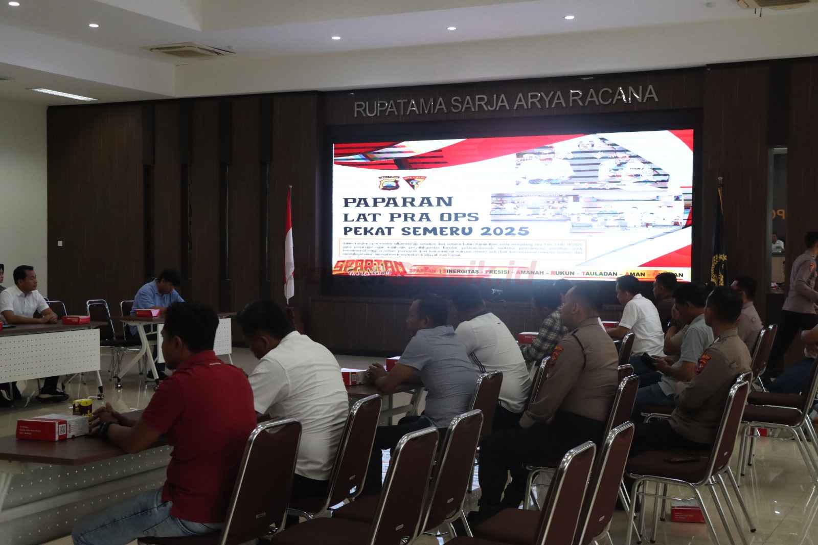Latihan Pra Operasi (Lat Pra Ops) Pekat Semeru 2025 bertempat di Rupatama SAR Polres Gresik