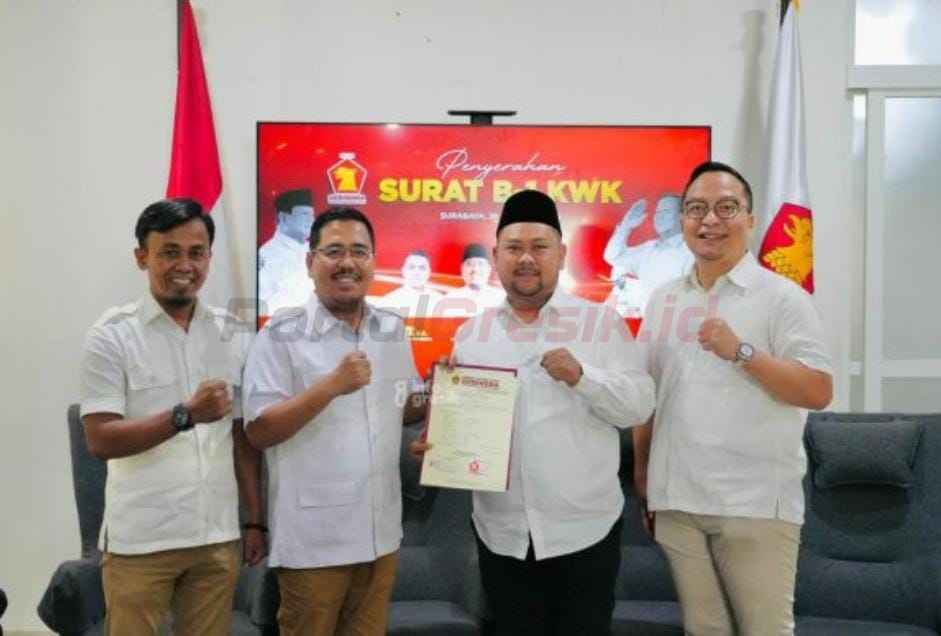 calon bupati dan wakil bupati Gresik terpilih setelah mendapatkan instruksi dari KPU RI," kata Taufik, Rabu (5/2/2025).
