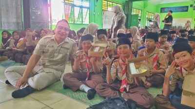 Meriahkan HUT Partai Gerinda ke 17, DPC Gerindra Gresik Gelar Senam dan Jalan Sehat