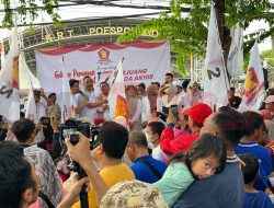 Meriahkan HUT Partai Gerinda ke 17, DPC Gerindra Gresik Gelar Senam dan Jalan Sehat